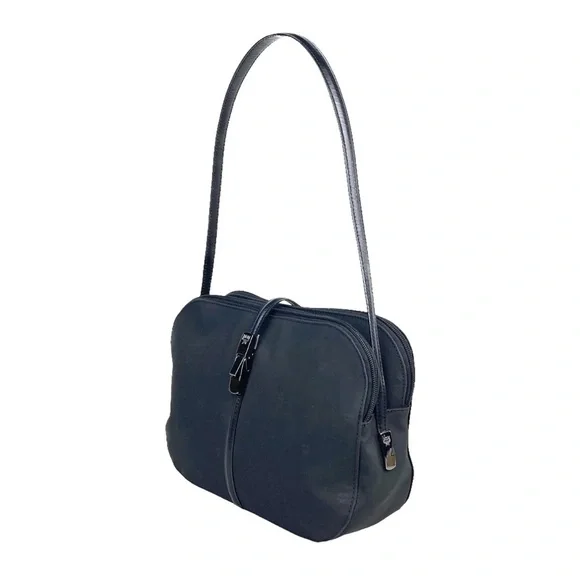 MCM Shoulder Bag Black NYLON Authentic
